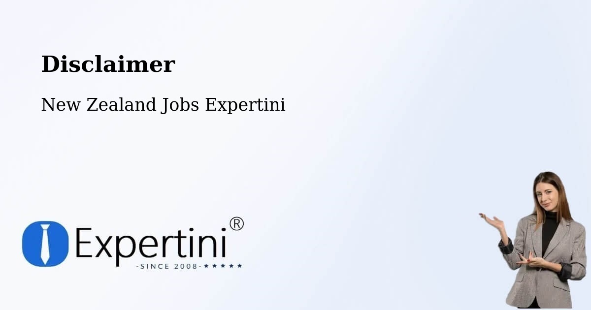 Disclaimer – Tinwald - New Zealand Jobs Expertini